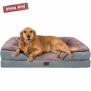ODDPET Orthopedic Dog Bed Memory Foam Pet Bed with Waterproof Lining and Nonskid Bottom Couch
