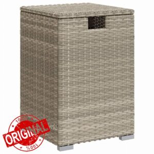 idaXL Propane Tank Cover Table - PE Poly Rattan & Steel Frame Side Table