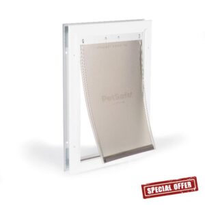 PetSafe Freedom Aluminum Dog and Cat Door - Durable Frame -Medium Pets