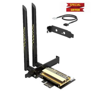 AXE5400 PCIe WiFi Card for Desktop PC