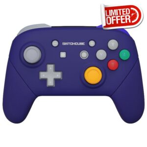 eXtremeRate Classic SwitchCube Style Faceplate Backplate Handles for Nintendo Switch Pro Controller