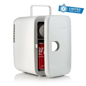 Subcold Style4 Compact Mini Fridge | Super Quiet & Portable Mini Fridge for Bedrooms | Drinks