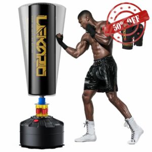 LEKÄRO Free Standing Punch Bag with Boxing Gloves