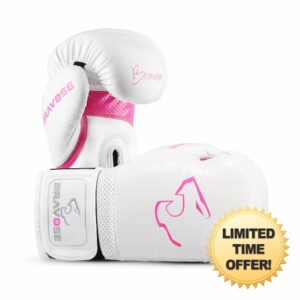 BRAVOSE ALPHA Velcro Boxing Gloves for Entry Level Boxers for Punching Bag Training & Sparring MMA Kick Boxing Muay Thai Made By Premium PU Leather with Ventilated Palm