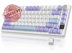 YINDIAO Ajazz AK820PRO Mechanical Keyboard with TFT Smart Display&Knob