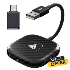 CarPlay Wireless Adapter for Android Auto, 2024 Upgrade CarPlay Wireless Dongle
