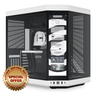 Hyte Y70 Touch Mid Tower Case White/Black (E-ATX/ATX/M-ATX/M-ITX)