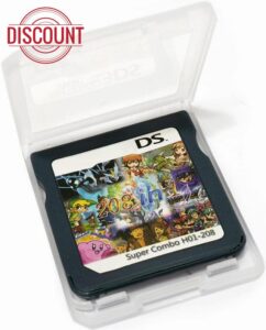PNGOS 208 in 1 Games DS Games NDS Game Card Cartridge Super Combo Ninte-ndo DS Games for NDSL NDSi 3DS 2DS XL New