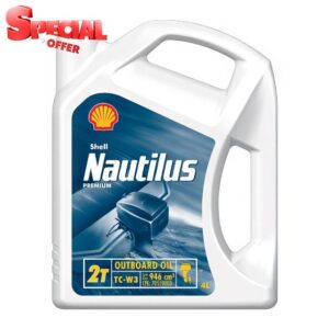 Shell Nautilus Premium 2T TC-W3 2-Stroke Outboard Oil Marine Engine 4 Litre 4L