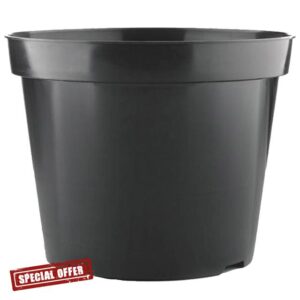 50 x 10L Easy Release Black Plastic Plant Pots