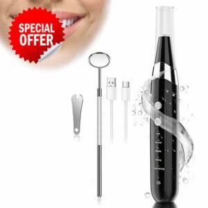 Hangsun Premium Plaque Remover for Teeth Kit with 5 Modes for Removal of Food Residue and Tartar No Need Water Flosser for Teeth