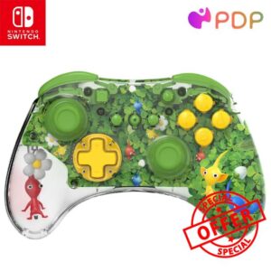 PDP REALMz Wireless Controller for Nintendo Switch/OLED - Pikmin 4: Pikmin Clover Patch