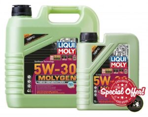 WOL Liqui-Moly 5W30 Engine Oil Molygen New Generation 21225 Synthese Technology ACEA C2 / C3 DPF Car Oil (5L)