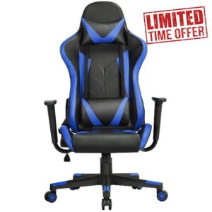Yaheetech Ergonomics Office Chair Video Desk Computer Chair High Back Swivel Racing Gaming Chair with Lumbar Back Suppo