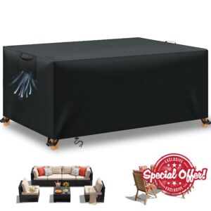 BHFRGAS Garden Furniture Covers Waterproof,200x160x70cm Outdoor Furniture Covers Waterproof,420D Oxford Fabric Patio Furniture Covers Waterproof,BBQ Cover for Outdoor Table Chair Sofa