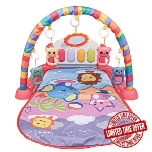 Gym Piano Play Mat - Easy to Clean Musical Activity Center | Efficient Playmat unfont Toys | Long-Lasting Baby Fitness Mat | Time Playmat unfont Toys for 0-3-6 Months