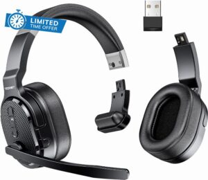 TECKNET Bluetooth Headset with Microphone