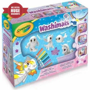 CRAYOLA Washimals Peculiar Pets Playset - Creative Colouring Crafts Kit with Washable Marker Pens