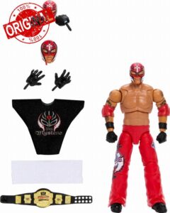 Mattel WWE Ultimate Edition Action Figure Rey Mysterio Fan TakeOver Collectible with Interchangeable Accessories