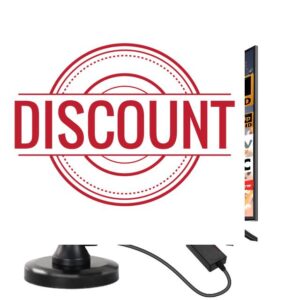 FADISH TV Aerial - Digital Freeview Indoor TV Aerial with Amplifier Signal Booster - 250+ Miles Range