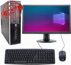 Complete set of 21.5in Monitor and HP 8300 SFF Quad Core i5-3470 8GB 500GB WiFi Windows 10 64-Bit Desktop PC Computer (Renewed)