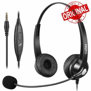 3.5mm Jack Mobile Phone Headset with Microphone Noise Cancelling for Laptop PC
