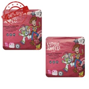 2X Little Angels Size 7 Disney Nappy Pants 24 Pack