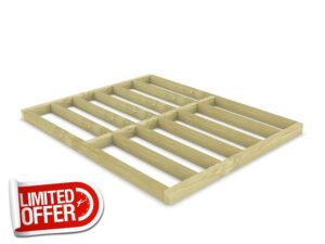 Wooden shed bases 10x8 (W-295cm x D-240cm) (2x6 (38mm x 138mm))