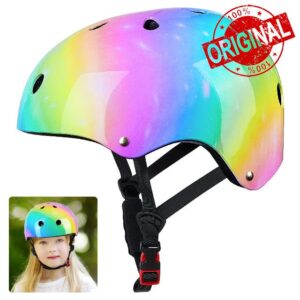 Unicorn Castle Kids Helmet Girls Bike Helmet Toddler Skateboard Helmets for 2-8 ys