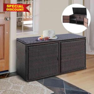 TANGZON 2-Tier Garden Storage Box