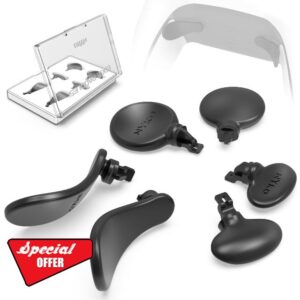 Nyko – Edge Paddle (Black) – Metal Back Button Replacement for PS5 Dual Sense Edge Controller – 3 Sets of Interchangeable Replacement Paddles - Compact Plastic Storage Case Included