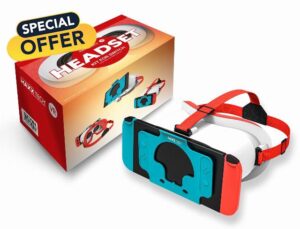 Maxx Tech VR Switch Headset V2 – designed for Switch & Switch OLED with adjustable lens & strap for VR supported games – Zelda: Breath of the Wild