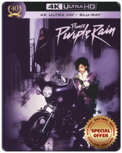 Purple Rain 40th Anniversary Steelbook - Motorbike [4K Ultra HD] [1984] [Blu-ray] [Region Free]
