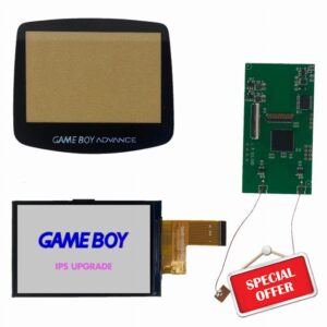 Finding Harvest Game Boy Advance 3.0 720x480 V5 Drop In IPS Kit for Gameboy AGB-001 (with Black Glass Screen Lens)