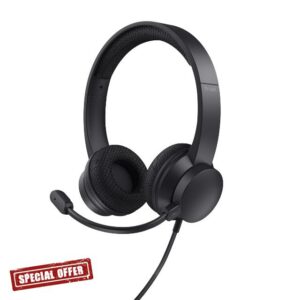 Trust Ayda On-Ear USB PC Headset with ENC Noise Cancelling Microphone