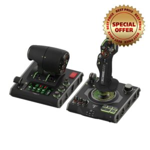 Turtle Beach VelocityOne Flightdeck - Universal HOTAS Simulation Joystick & Throttle with Touch Disaply