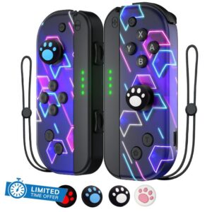 TURPOW Replacement Controller sw Gamepad for N S-witch/Lite/OLED with Motion Control/Dual Vibration/Wake-Up/Screenshot