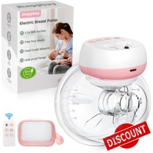 Jheppbay Electric Breast Pump Handsfree - Wearable Leak-Proof Breast Pump Electrical