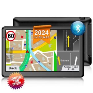 Jimwey Bluetooth UK Sat Nav for Car