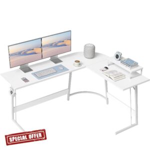CubiCubi L Shaped Gaming Desk Computer Office Desk