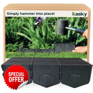 Easy to Install Lawn Edging Border - Simply Hammer into Place