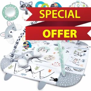 RLS 4-in-1 Multifunctional Baby Play mat Activity Gym Super Soft and Comfortable Babys and Infants