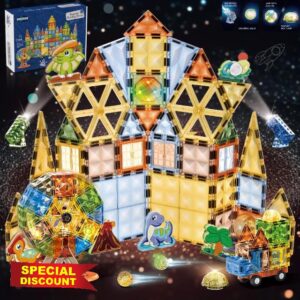 BINZKBB 110PCS Magnetic Building Blocks Tiles