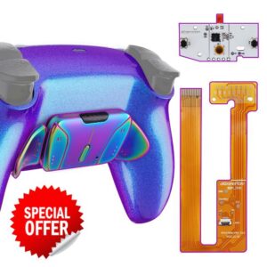 eXtremeRate Black Programmable Real Metal Buttons (RMB) Version RISE4 Remap Kit for ps5 Controller BDM-030 BDM-040