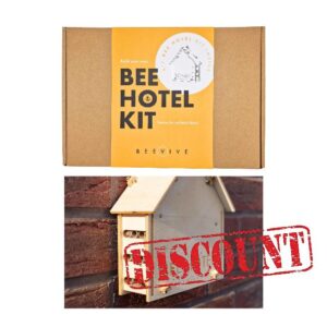 DIY Solitary Bee Hotel Kit – Make your own home for wild bees. Bee-friendly gift for nature lover. 190 x 215 x 70mm