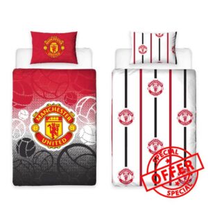 Manchester United FC Character World Official Single Duvet Cover Set