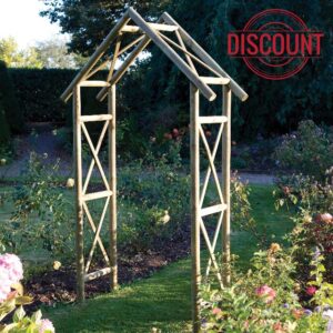 Rustic Arch - Pressure Treated  Natural Timber Finish