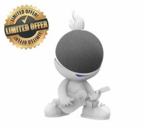 Splin Table Stand for Alexa Echo Dot 5 or 4 Smart Speaker -Amazon- Star Boy (White)