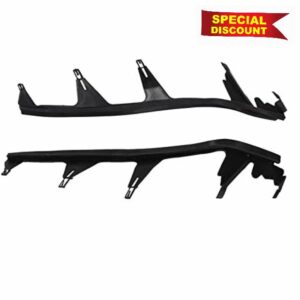 1 Pair Car Headlight Cover Gasket - 63128384490 Strong Sealing Black Rubber Flexible Replacement For 3 SERIES E46 Pre‑LCI
