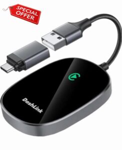 Wireless CarPlay Adapter | Plug & Play | Compact & Portable | Converts Wired to Wireless CarPlay | For Cars from 2015 & iPhone 6+ | 2024 Upgrade | CarPlay Wireless Adapter uk | Car Play Dongle